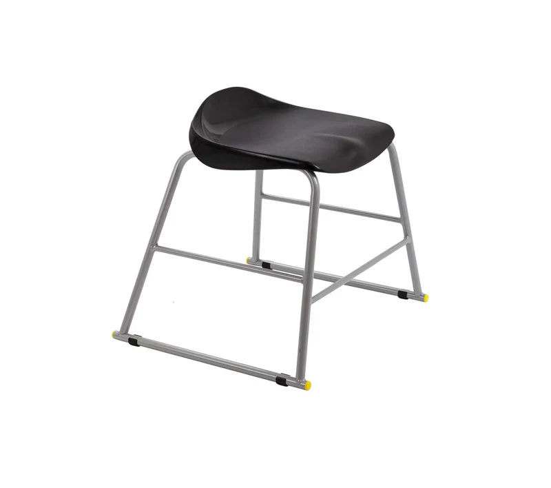Stackable Titan Stool, Size 3 Black Learning SPACE