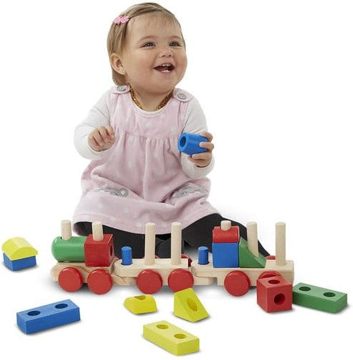 Stacking Train Wooden Toy – Classic Play with a Colourful Twist!, Learning SPACE