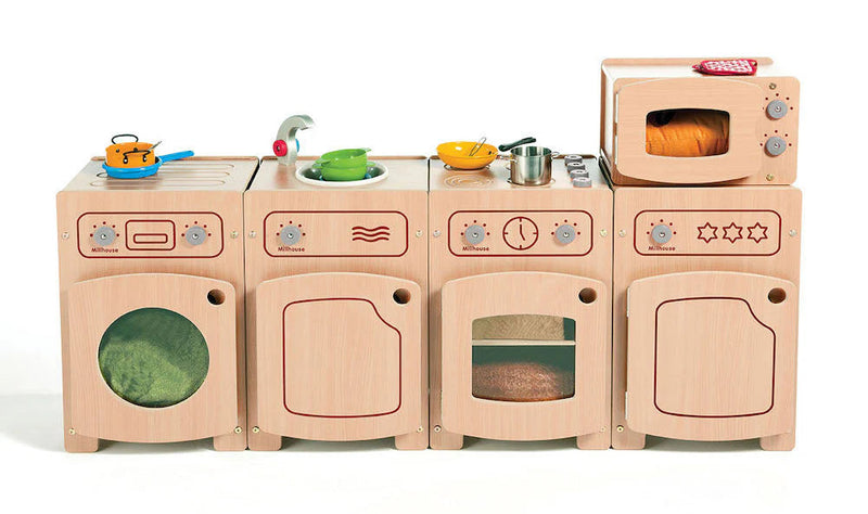 Stamford Kitchen Set (Microwave, Sink, Fridge, Washer & Cooker), Learning SPACE