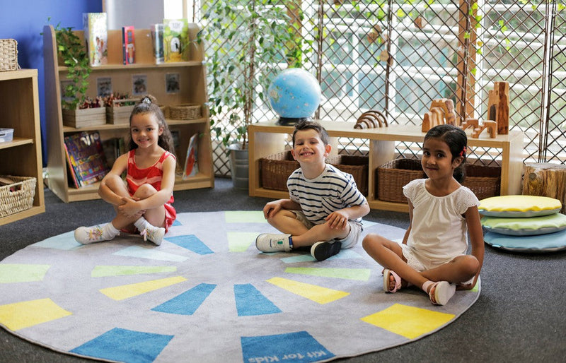 Starburst 2m Circular Carpet, Learning SPACE