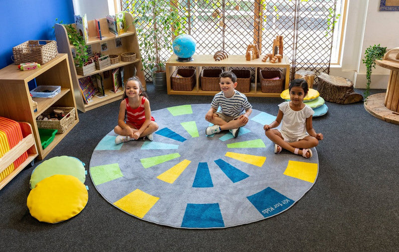 Starburst 2m Circular Carpet, Learning SPACE