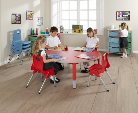 Start Right Height Adjustable Table - Rectangle-Classroom Furniture, Classroom Table, Height Adjustable, Metalliform, Rectangular, Table, Wellbeing Furniture-Learning SPACE