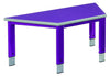 Start Right Height Adjustable Table - Trapezoidal-Classroom Furniture,Classroom Table,Height Adjustable,Metalliform,Table,Trapezoid,Wellbeing Furniture-Blue-ST-12LE-PSGY-BL-Learning SPACE