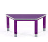 Start Right Height Adjustable Table - Trapezoidal-Classroom Furniture,Classroom Table,Height Adjustable,Metalliform,Table,Trapezoid,Wellbeing Furniture-Purple-ST-12LE-PSGY-PU-Learning SPACE