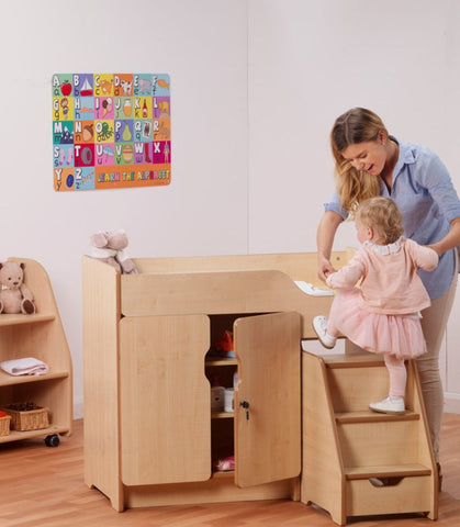 Stepped Baby Changing Unit-Dropship,Furniture,Sensory Room Furniture-Learning SPACE