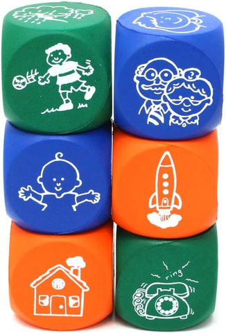 Story Starter Picture Cubes-Calming & Anxiety,communication,Games & Toys,Learning Resources,Primary Games & Toys,Social Emotional Learning,Social Stories & Games & Social Skills-Learning SPACE