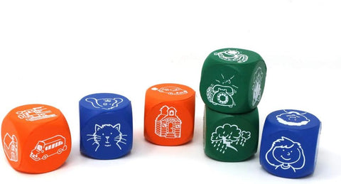 Story Starter Picture Cubes-Calming & Anxiety,communication,Games & Toys,Learning Resources,Primary Games & Toys,Social Emotional Learning,Social Stories & Games & Social Skills-Learning SPACE