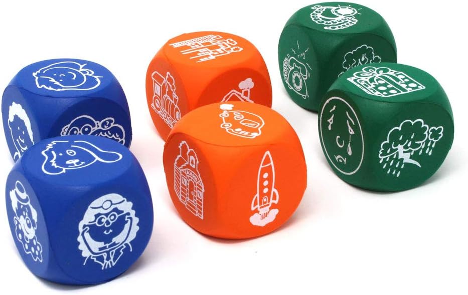 Story Starter Picture Cubes-Calming & Anxiety,communication,Games & Toys,Learning Resources,Primary Games & Toys,Social Emotional Learning,Social Stories & Games & Social Skills-Learning SPACE