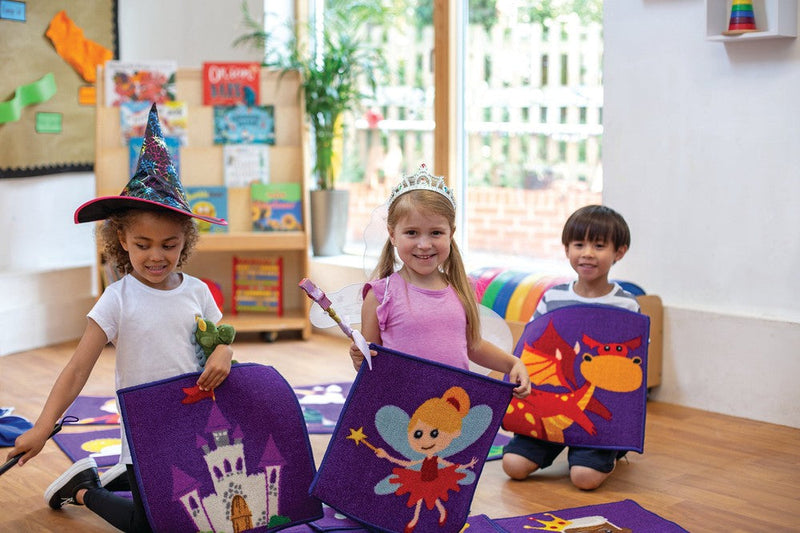 Storytime 32 Interactive Carpet Tiles with holdall, Learning SPACE