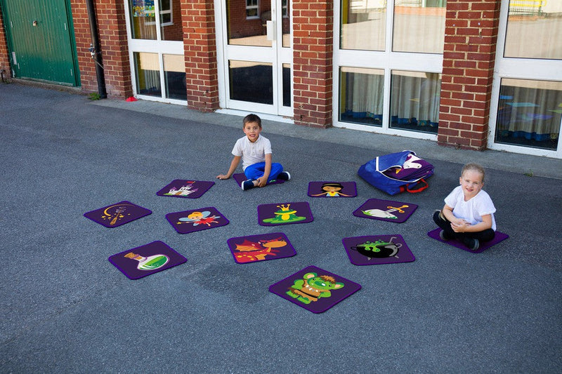 Storytime 32 Interactive Carpet Tiles with holdall, Learning SPACE