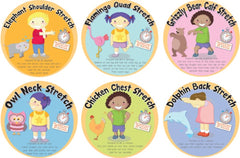 Stretches Set of 6 Outdoor Sign, Learning SPACE