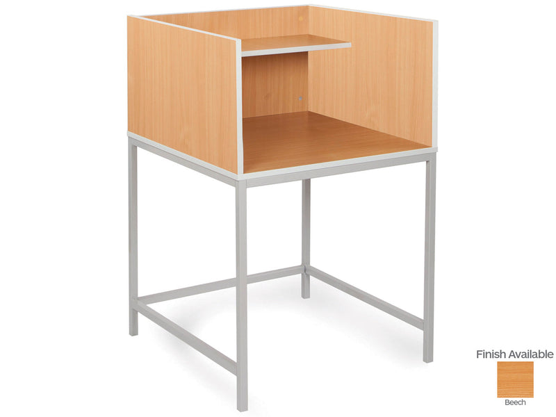Study Carrel Desk With Straight Sides and Legs, Learning SPACE