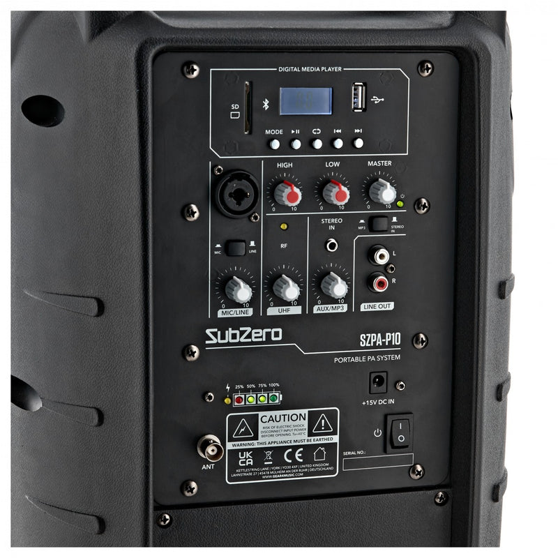 SubZero P10 Portable PA Speaker with Bluetooth & Wireless Mic, Learning SPACE