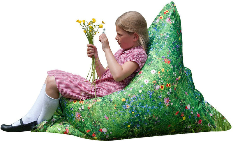 Summer Meadow Children's Bean Bag Floor Cushion, Learning SPACE