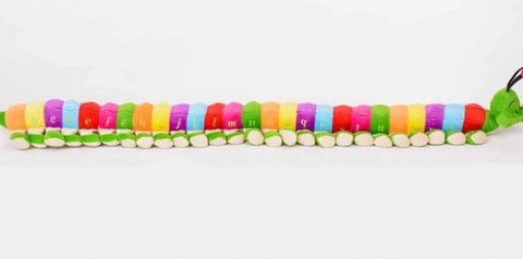 Casey The ABC Caterpillar Plush Toy for Alphabet Learning and Play