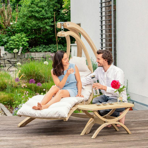 Swing Lounger - Creme-Swing Lounger-Amazonas,Cream,Dropship,Globo Furniture,Globo Swing Chair,Grey,Hanging Chair,Indoor,Single,Weatherproof,White-Learning SPACE