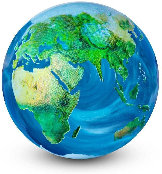 Swirling World Ocean Ball-AllSensory, Fidget, Outer Space, S.T.E.M, Sensory & Physio Balls, Sensory Balls, Stock, Tobar Toys, World & Nature-Learning SPACE