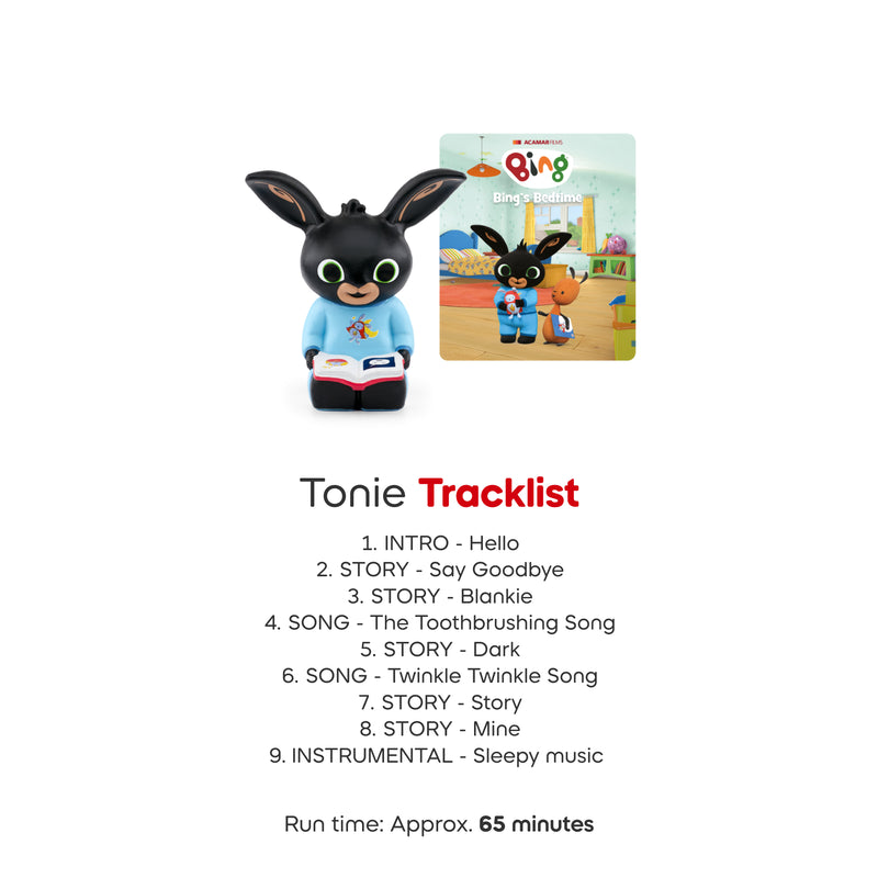 TONIES Bing's Bedtime Audio Classic Tonie Character, Learning SPACE