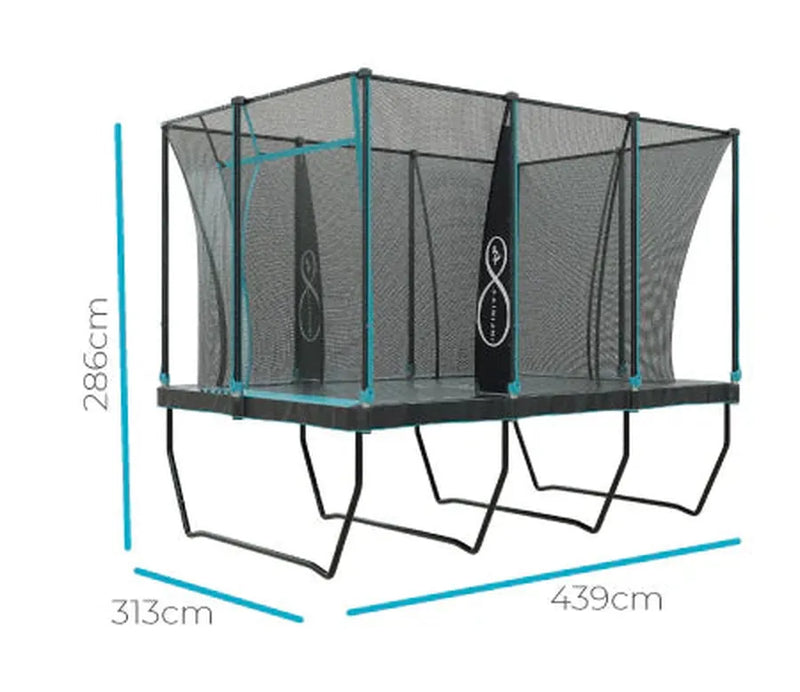 TP 10x14ft Infinity Rectangular Trampoline (UK Mainland Only), Learning SPACE