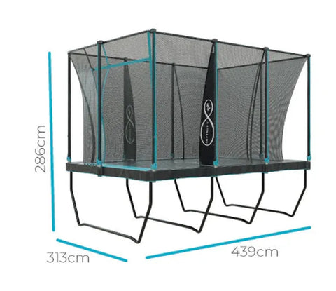 TP 10x14ft Infinity Rectangular Trampoline (UK Mainland Only), Learning SPACE