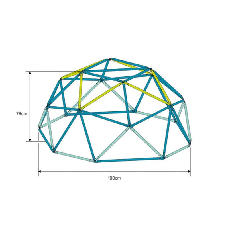 TP 1.9M Metal Climbing Dome With Sandpit (UK Mainland Only), Learning SPACE
