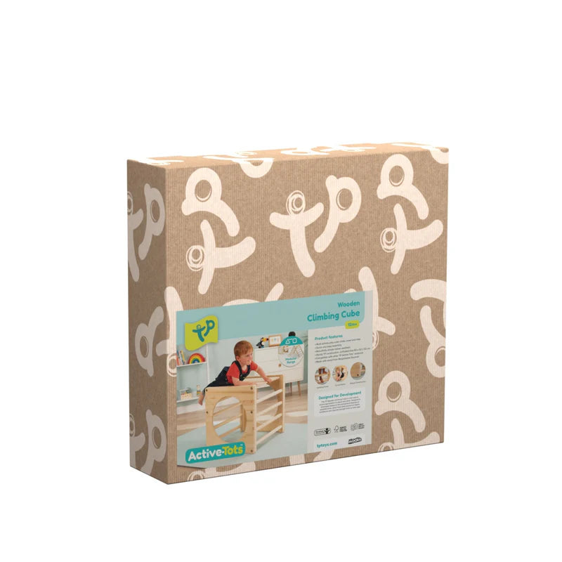 TP Active-Tots Wooden Climbing Cube (UK Mainland Only), Learning SPACE