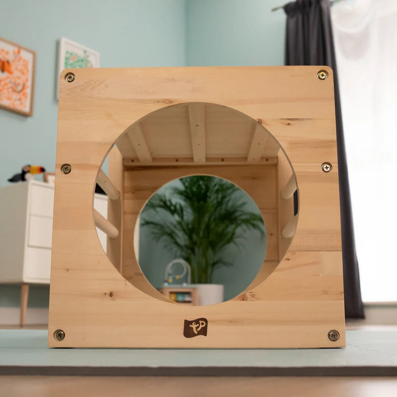 TP Active-Tots Wooden Climbing Cube With Easel Accessory (UK Mainland Only), Learning SPACE