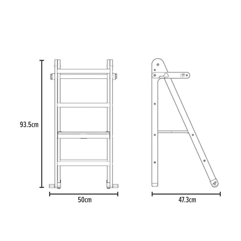 TP Active-Tots Wooden Helper Tower With Easel Accessory (UK Mainland Only), Learning SPACE