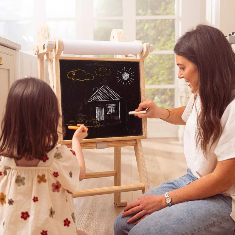TP Active-Tots Wooden Helper Tower With Easel Accessory (UK Mainland Only), Learning SPACE