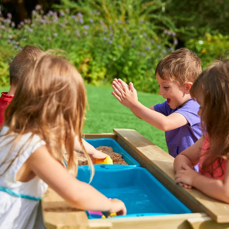 TP Deluxe Wooden Picnic Table Sandpit (UK Mainland Only), Learning SPACE