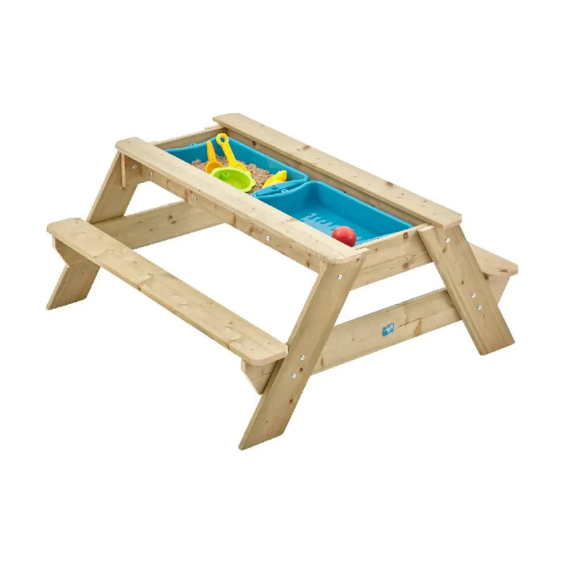 TP Deluxe Wooden Picnic Table Sandpit (UK Mainland Only), Learning SPACE