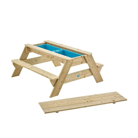 TP Deluxe Wooden Picnic Table Sandpit (UK Mainland Only)-Bench,Dropship,Messy Play,Outdoor Sand & Water Play,Outdoor Sand Pits,Picnic Table,TP Toys,Water & Sand Toys,Wooden Table-Learning SPACE