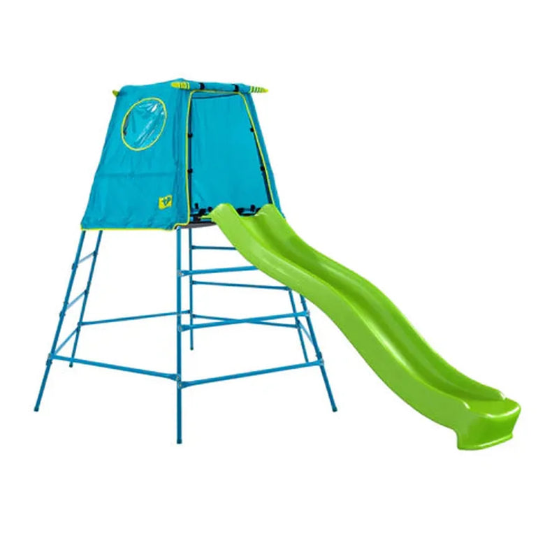 TP Explorer Metal Climbing Frame - Blue Edition (UK Mainland Only), With Wavey Slide Learning SPACE