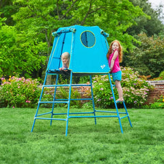 TP Explorer Metal Climbing Frame - Blue Edition (UK Mainland Only)-Dropship,Outdoor Climbing Frames,Outdoor Play,Outdoor Playhouse,Outdoor Swings,TP Toys-Learning SPACE