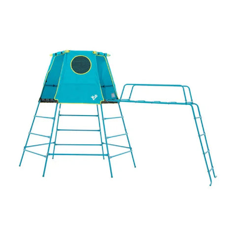 TP Explorer Metal Climbing Frame - Blue Edition (UK Mainland Only)-Dropship,Outdoor Climbing Frames,Outdoor Play,Outdoor Playhouse,Outdoor Swings,TP Toys-With Jungle Run-TP852S-Learning SPACE