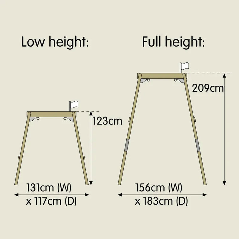 TP Forest Acorn Growable Wooden Swing Set (UK Mainland Only), Learning SPACE