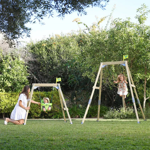 TP Forest Acorn Growable Wooden Swing Set (UK Mainland Only), Learning SPACE