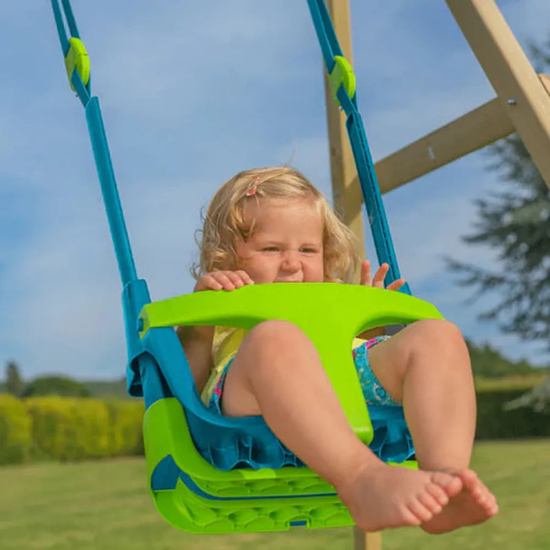 TP Forest Acorn Growable Wooden Swing Set With Quadpod (UK Mainland Only), Learning SPACE