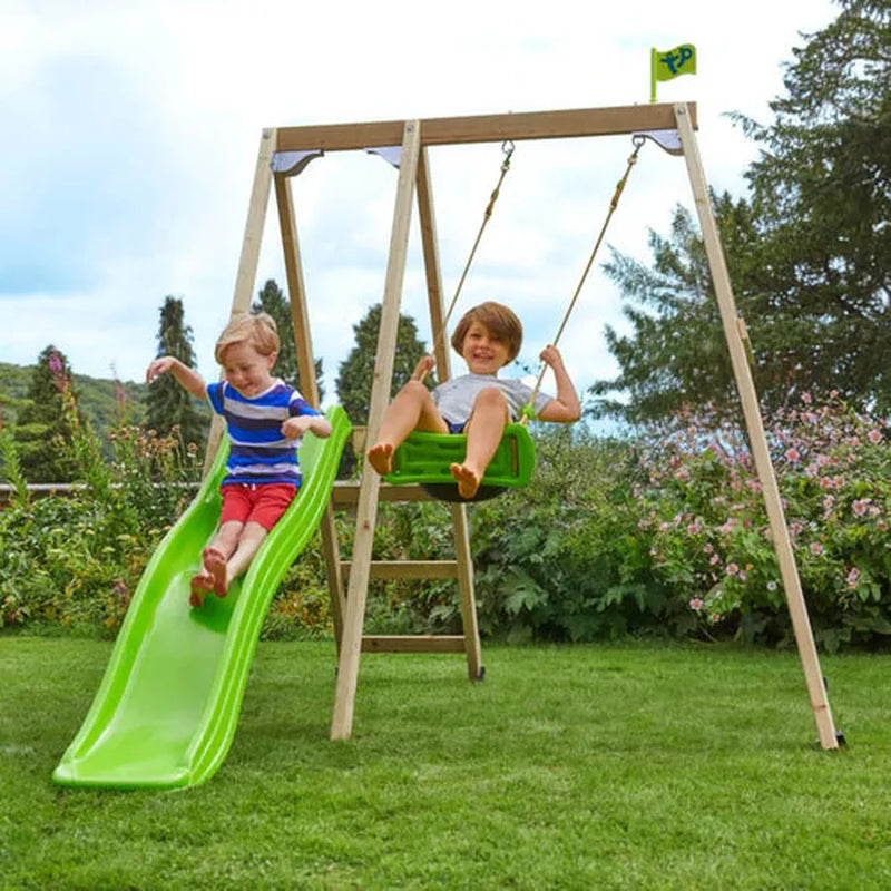TP Forest Multiplay Single Wooden Swing Set & Slide (UK Mainland Only), Learning SPACE