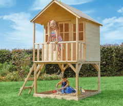 TP Hill Top Wooden tower Playhouse (UK Mainland Only)-Dropship,Outdoor Playhouse,Play Houses,Playground Equipment,Playhouses,TP Toys-Learning SPACE