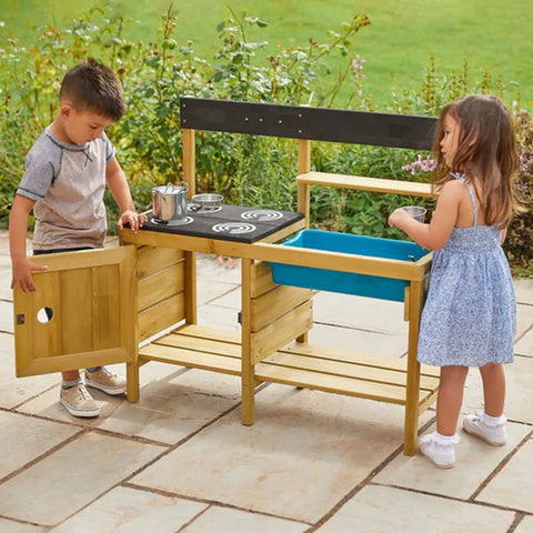 TP Junior Chef Wooden Mud Kitchen (UK Mainland Only)-Dropship,Mud Kitchen,Play Kitchen,TP Toys-Learning SPACE