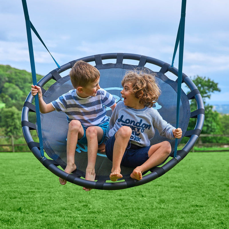 TP Kingswood Double Swing Square Wood Set with Giant Nest (UK Mainland Only), Learning SPACE