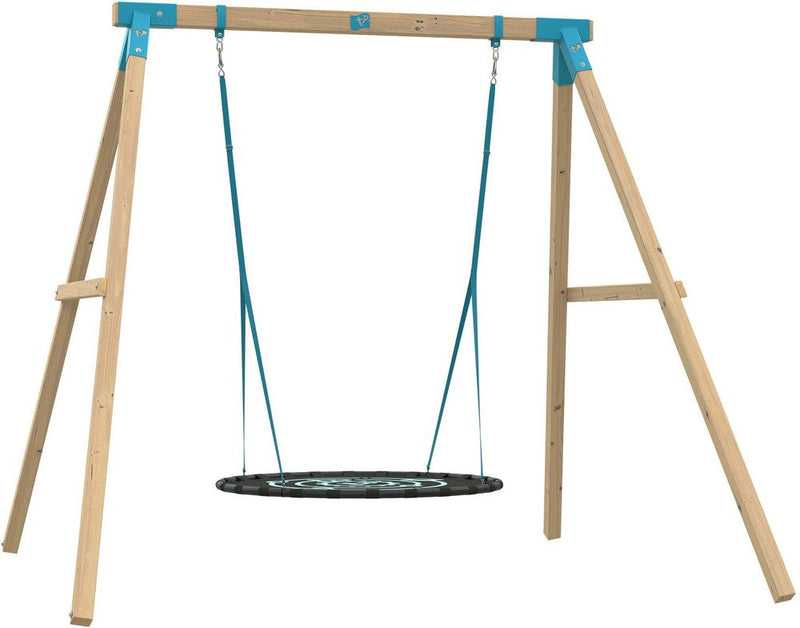 TP Kingswood Double Swing Square Wood Set with Giant Nest (UK Mainland Only), Learning SPACE