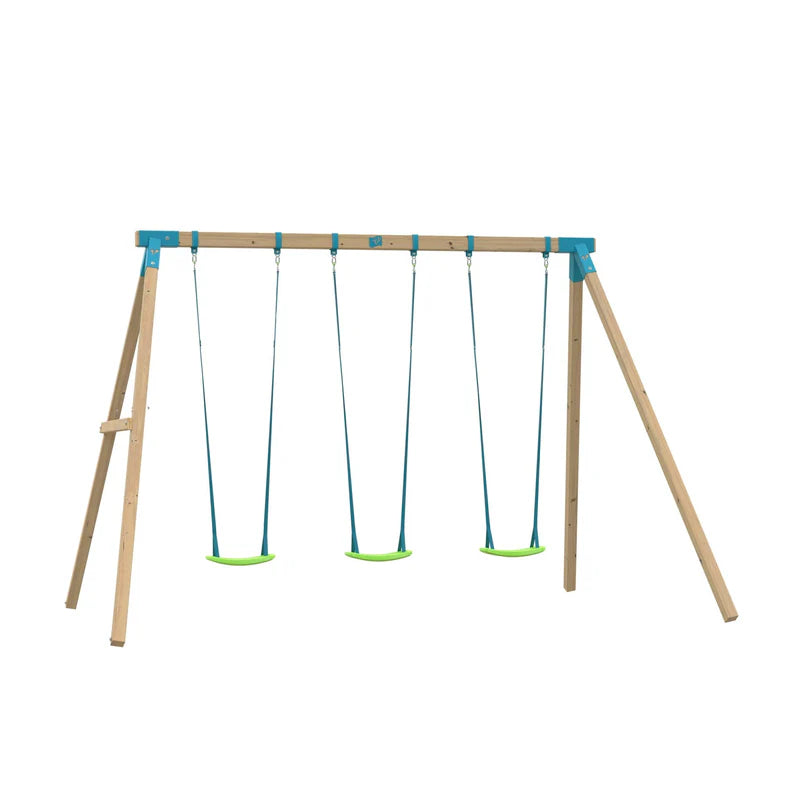 TP Kingswood Triple Swing Set (UK Mainland Only), 3 Swing Seats Learning SPACE