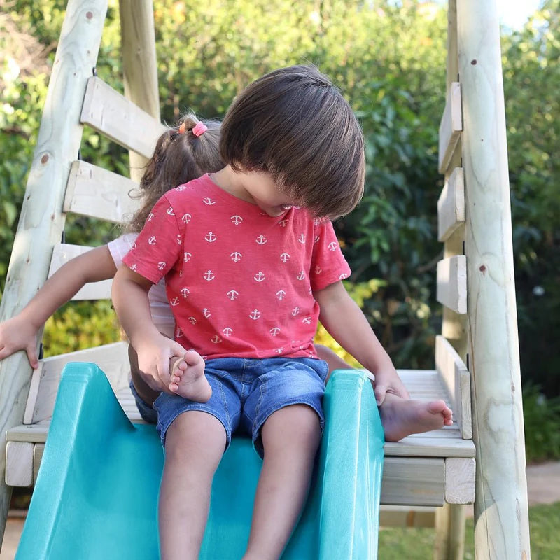 TP Knightswood Double Wooden Swing & Slide Set (UK Mainland Only), Learning SPACE