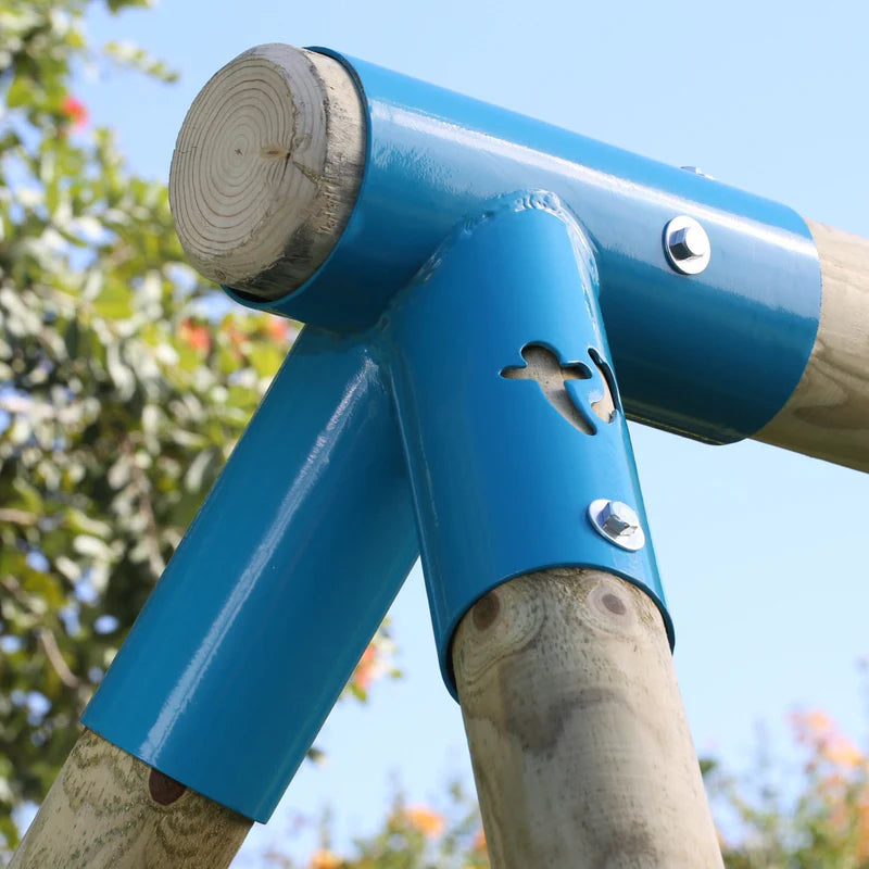 TP Knightswood Triple Wooden Swing Set With Glider And Button Seat (UK Mainland Only), Learning SPACE