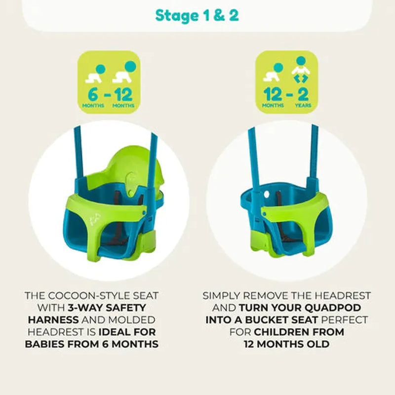 TP Quadpod® Baby Swing Seat, Learning SPACE