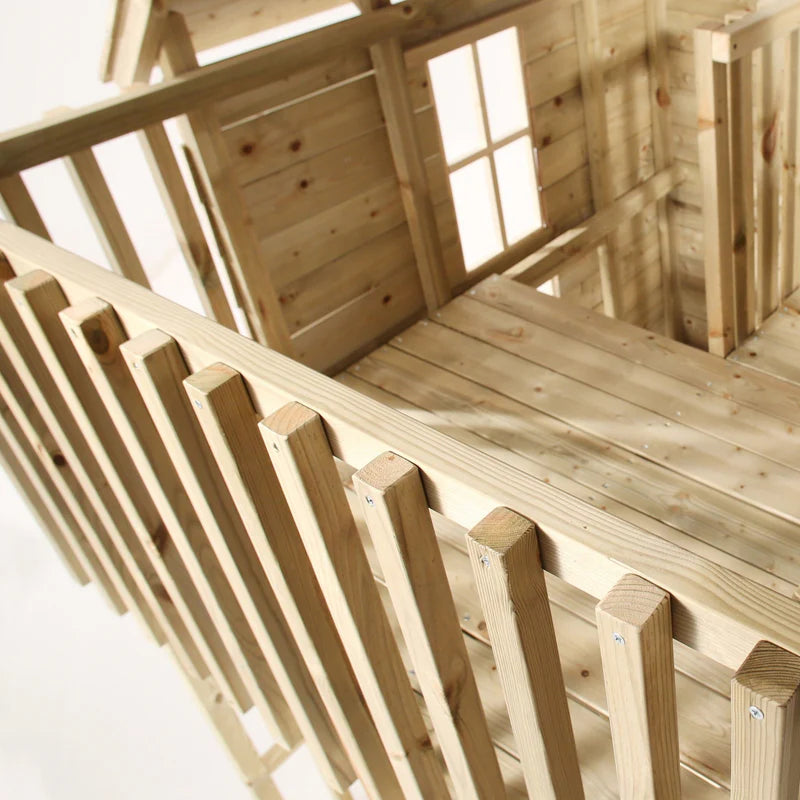 TP Skye Wooden Playhouse & Slide (UK Mainland Only), Learning SPACE