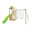 TP Skywood Wooden Climbing Frame (UK Mainland Only), Double Swing & Slide Learning SPACE