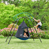 TP UFO Den & Climbing Frame (Only Available for delivery UK Mainland)-Dropship,Outdoor Climbing Frames,Outdoor Dens,Outdoor Swings,Play Dens,Playground Equipment,Seasons,Sensory Climbing Equipment,Sensory Dens,Stock,Summer,TP Toys-Learning SPACE